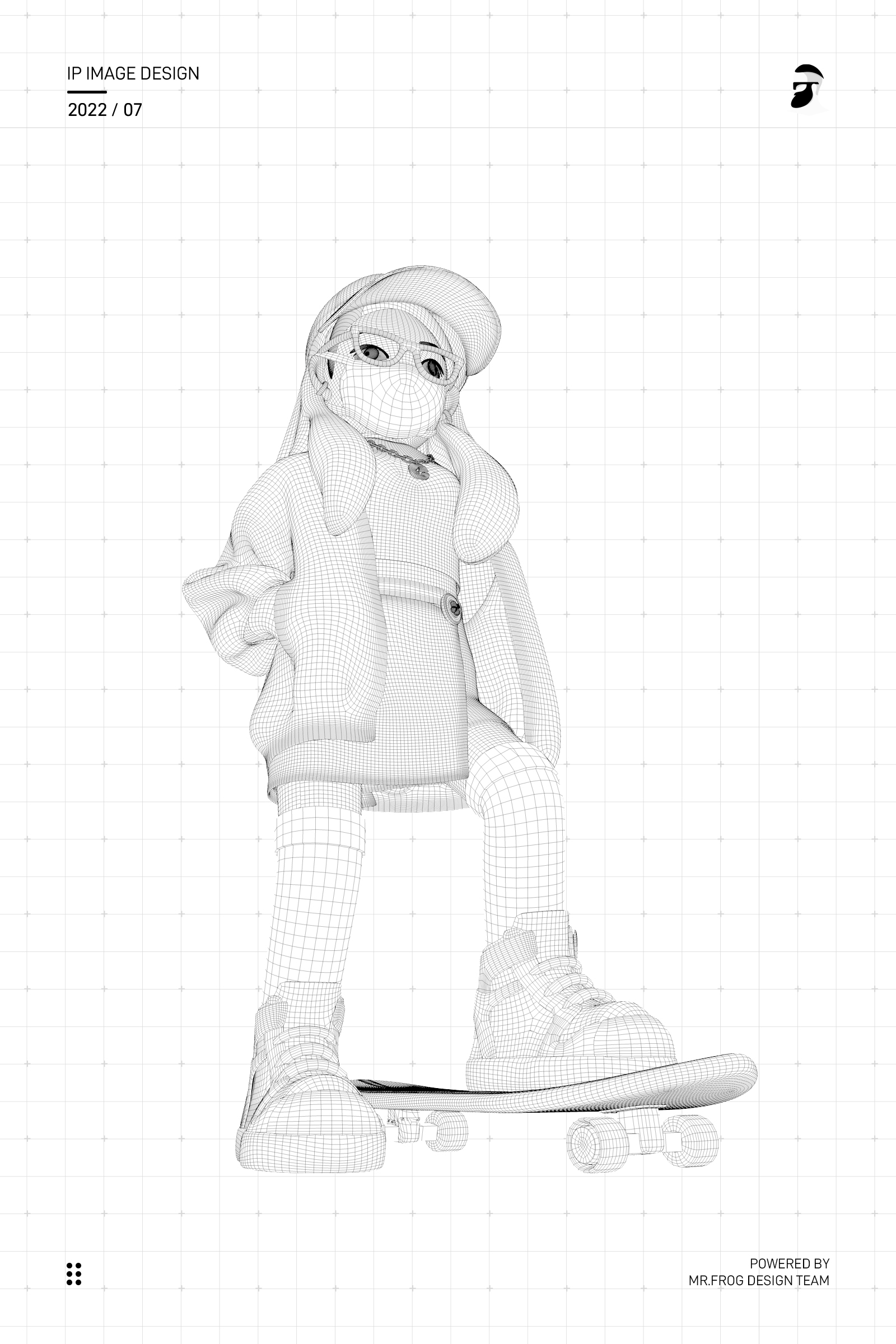 滑板GIRL-3D人物设计流程