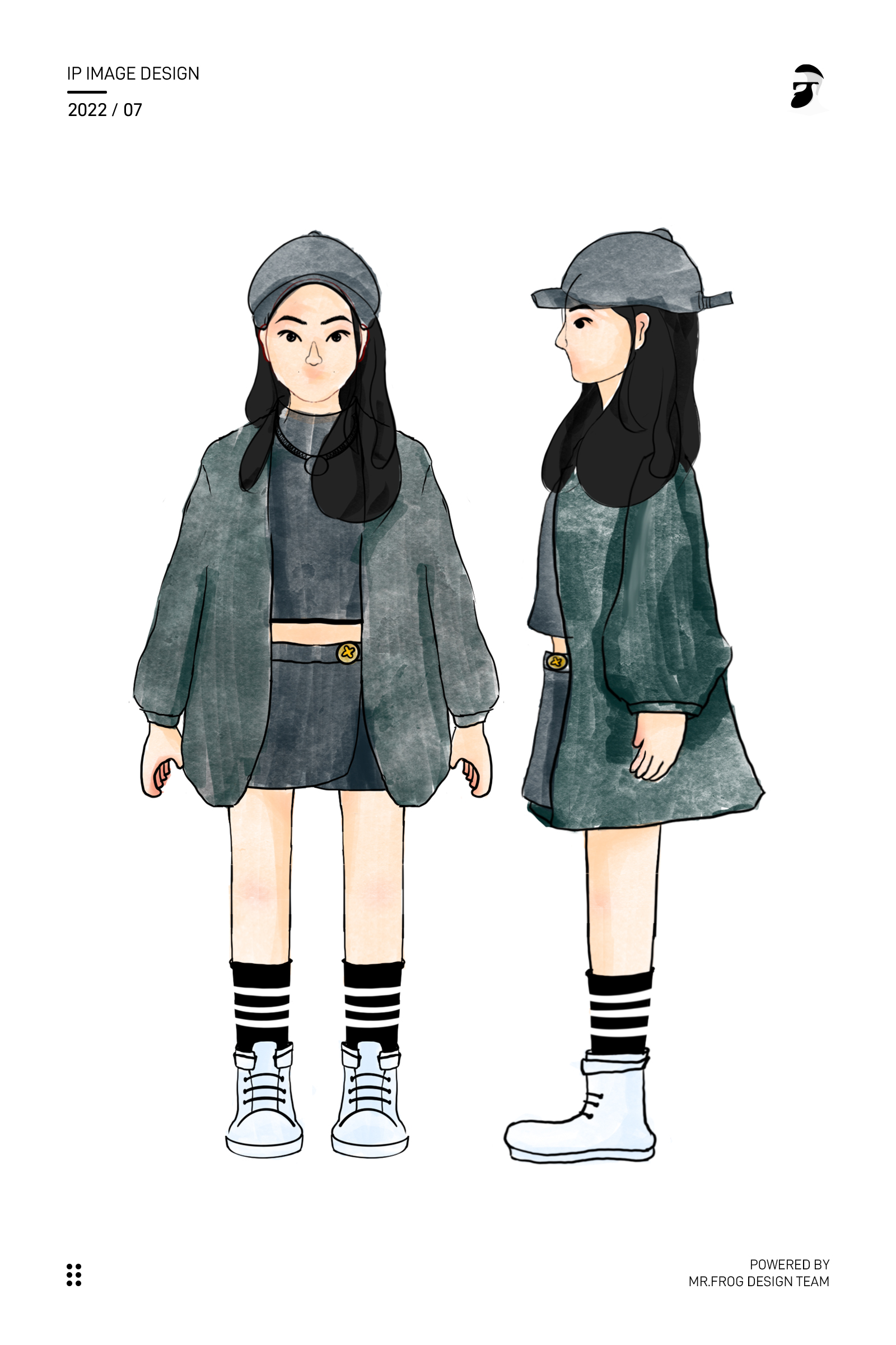 滑板GIRL-3D人物设计流程